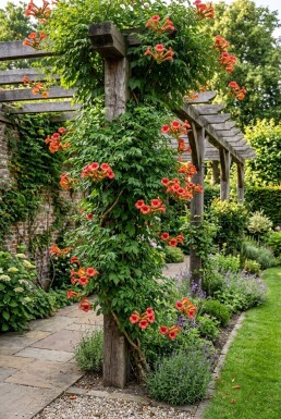 Campsis radicans 'Flamenco' Stämmchen