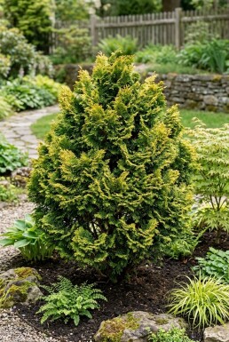 Chamaecyparis obtusa 'Aurora' Strauch