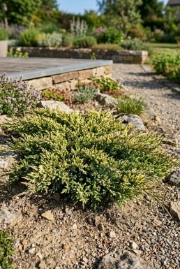 Juniperus horizontalis 'Andorra Variegata' Strauch