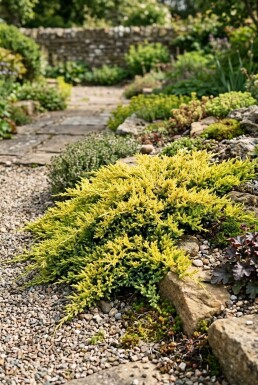 Juniperus horizontalis 'Limeglow' Strauch