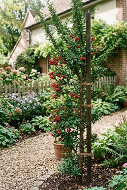 Pyracantha coccinea 'Red Column' Stämmchen