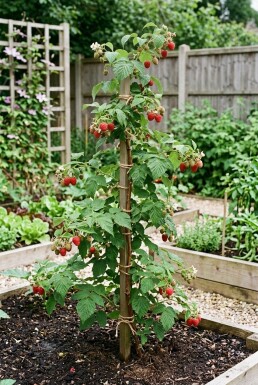 Rubus idaeus 'Tulamagic' am Stab