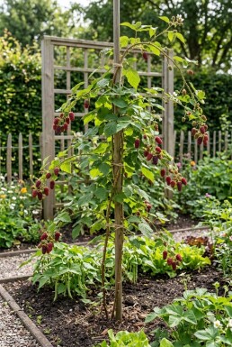 Rubus 'Tayberry' am Stab