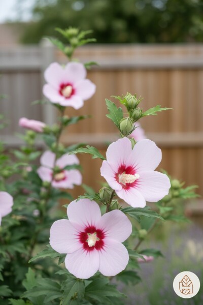 Hibiscus syriacus 'Hamabo' Strauch 40-60 cm
