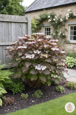 Hydrangea aspera 'Hot Chocolate' Strauch
