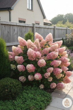 Hydrangea paniculata 'Sundae Fraise' Strauch 25-30 cm