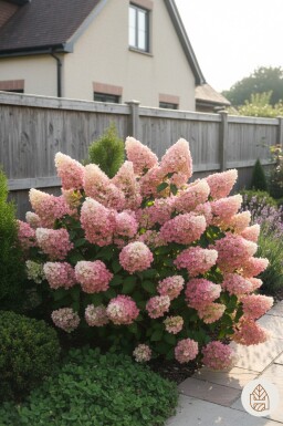 Hydrangea paniculata 'Sundae Fraise' Strauch 25-30 cm