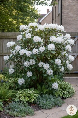 Rhododendron 'Cunningham's White' Strauch 50-60 cm