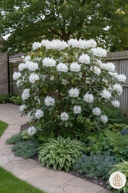Rhododendron 'Cunningham's White' Strauch 50-60 cm