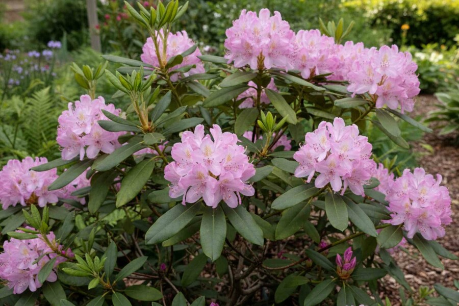 Rhododendron Rhododendron ponticum 'Roseum' strauch 50-60 C10 Rhododendron ponticum 'Roseum' Strauch 50-60 cm