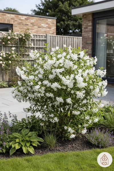 Weigela 'Candida' Strauch 40-50 cm