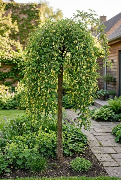 Caragana arborescens 'Pendula' Halbstamm Stammhöhe 120 cm C10