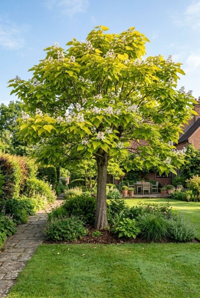 Catalpa bignonioides 'Aurea' Halbstamm Stammhöhe 150 cm C10
