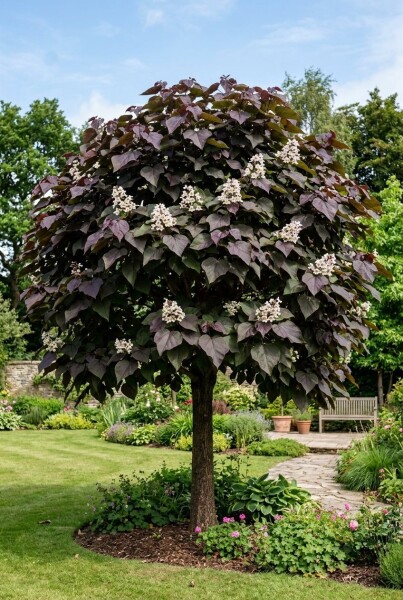 Catalpa erubescens 'Purpurea' Halbstamm Stammhöhe 120 cm C10