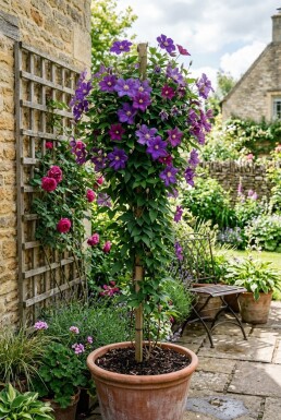 Clematis 'Star of India' Stab 70 cm C2