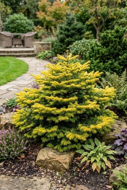 Abies nordmanniana 'Golden Spreader' Strauch