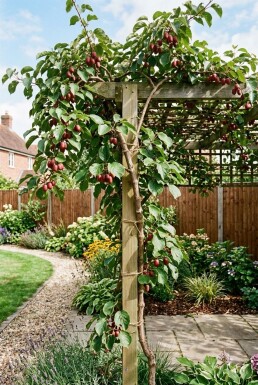 Actinidia arguta 'Ken's Red' Gestäbt